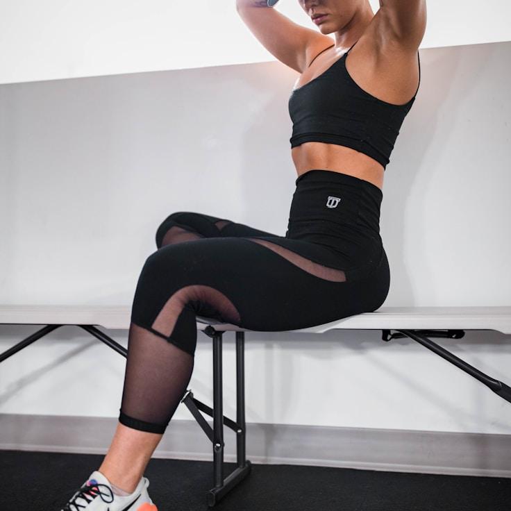 Professional gym with weight equipment